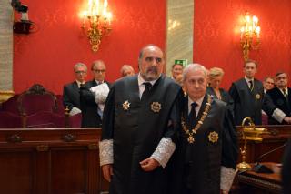 El nuevo secretario de Gobierno con su padrino Antonio Dorado Picón